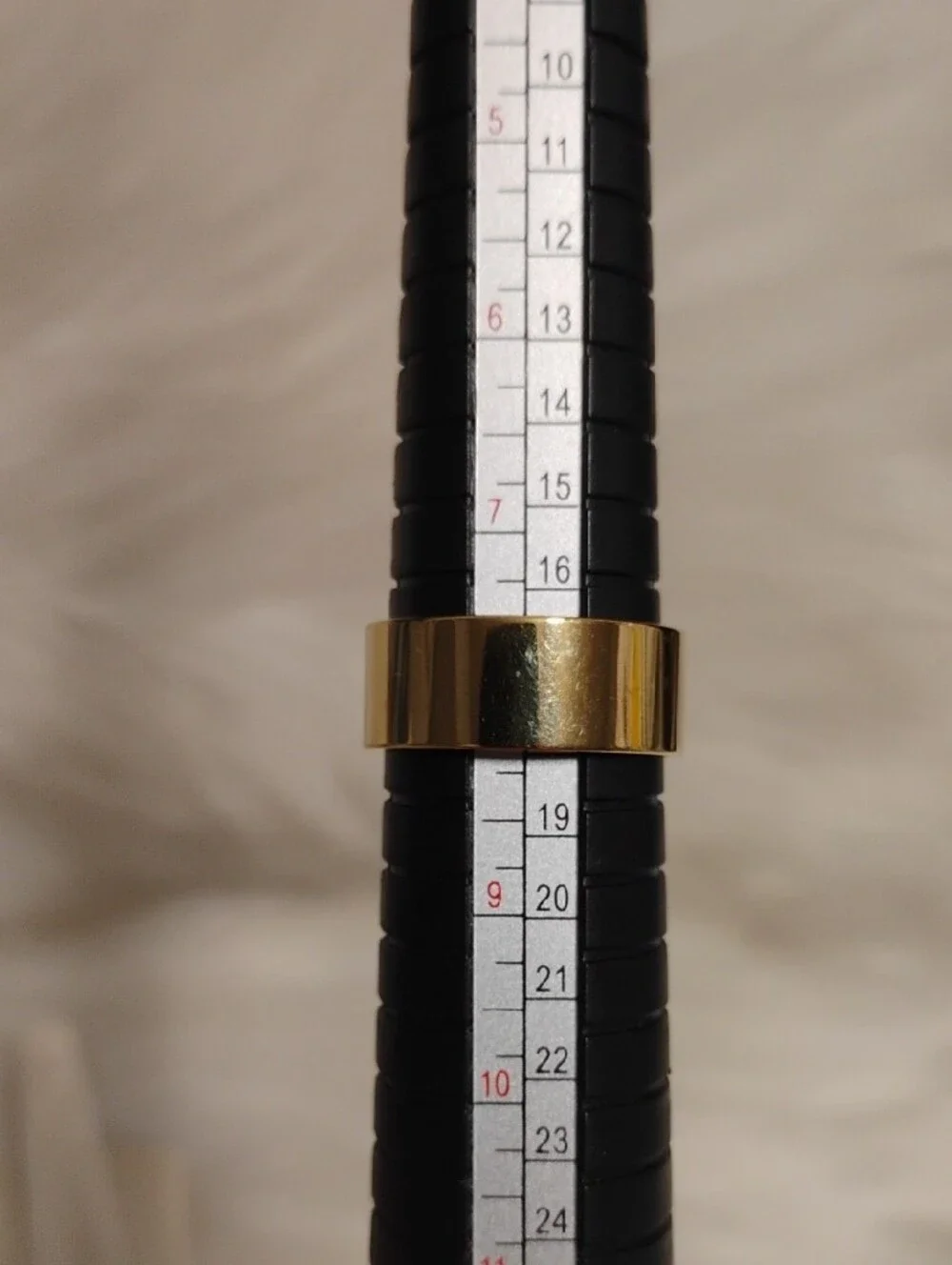 14kt Gold Filled Cigar Band Polished Gold Wide Band Ring Sz.8